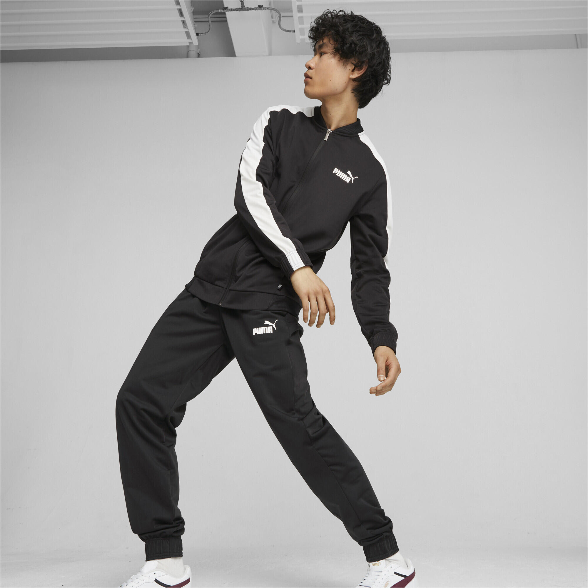 Survêtement tricoté style baseball Homme PUMA Black 2/6