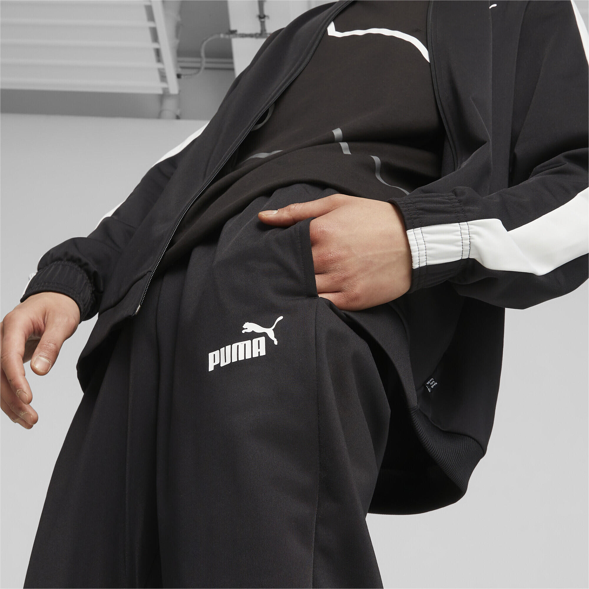 Survêtement tricoté style baseball Homme PUMA Black 4/6