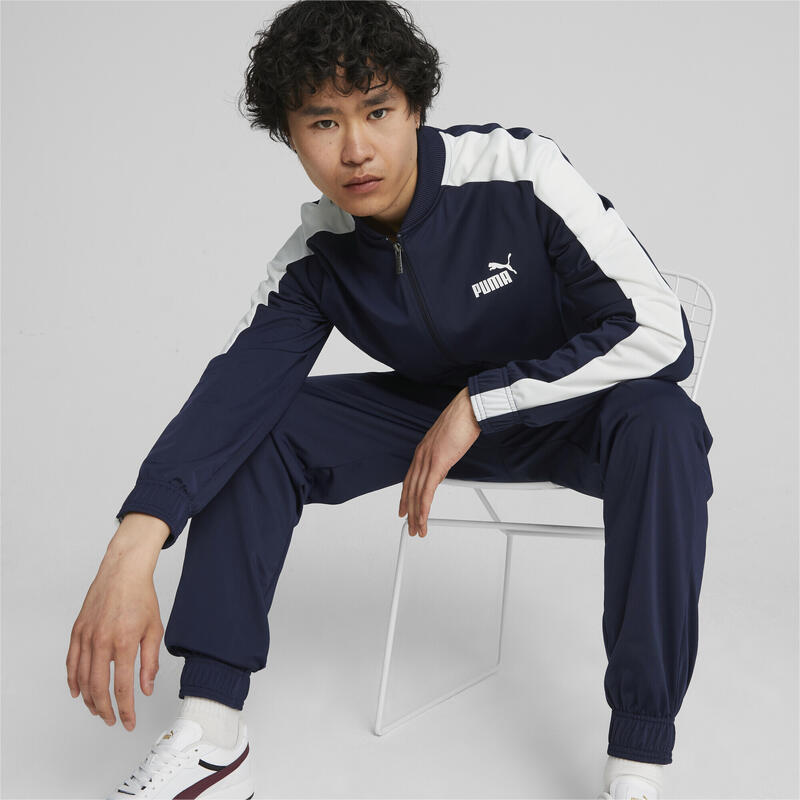 Survêtement tricoté style baseball Homme PUMA Navy Blue