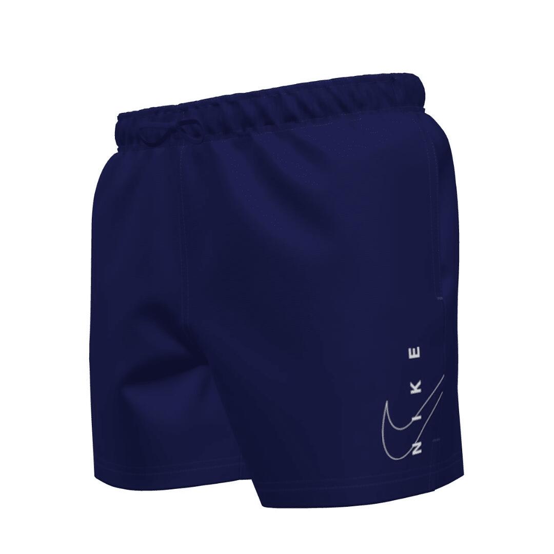 Short de banho masculino nike swoosh break 5" volley marinho noite
