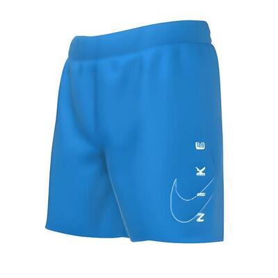 Short Ragazzi Nike Split Logo Lap 4" Volley Photo Blue