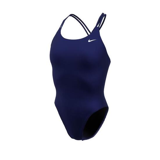 Costume intero Nike Hydrastrong Solid Spiderback - Blu navy - UK Taglia 28