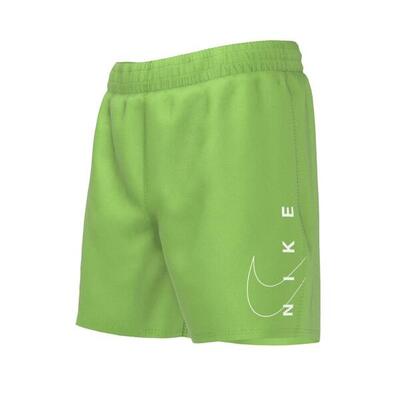 Nike jongens zwembroek split logo lap 4" volley green strike