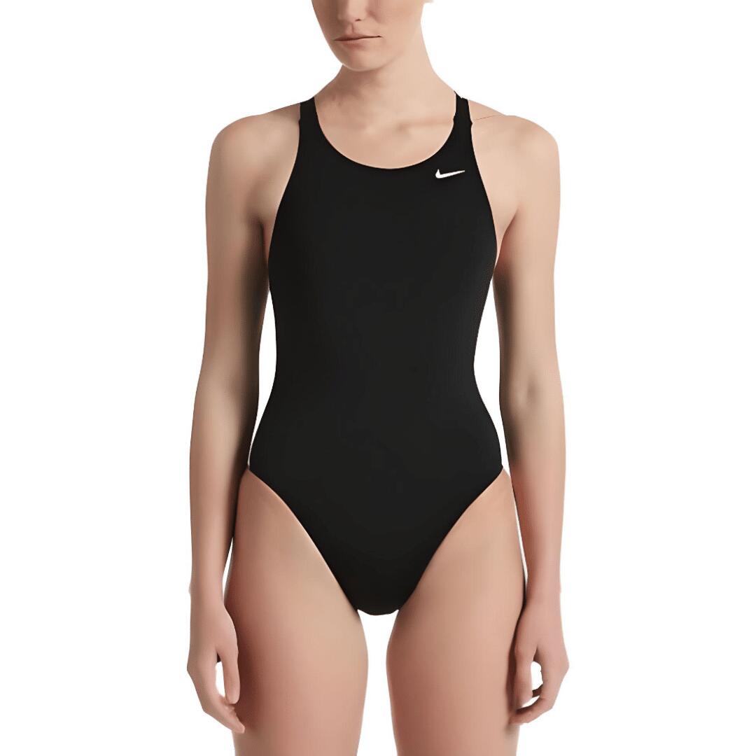 Maiô feminino nike hydrastrong solid fastback one piece preto