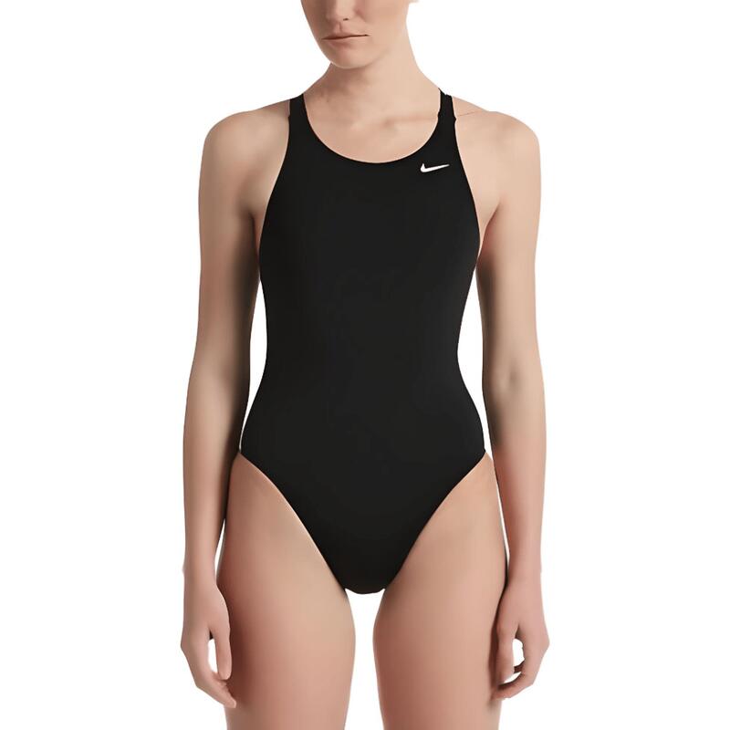 Maillot de bain femme Nike Hydrastrong Solid Fastback One Piece Noir