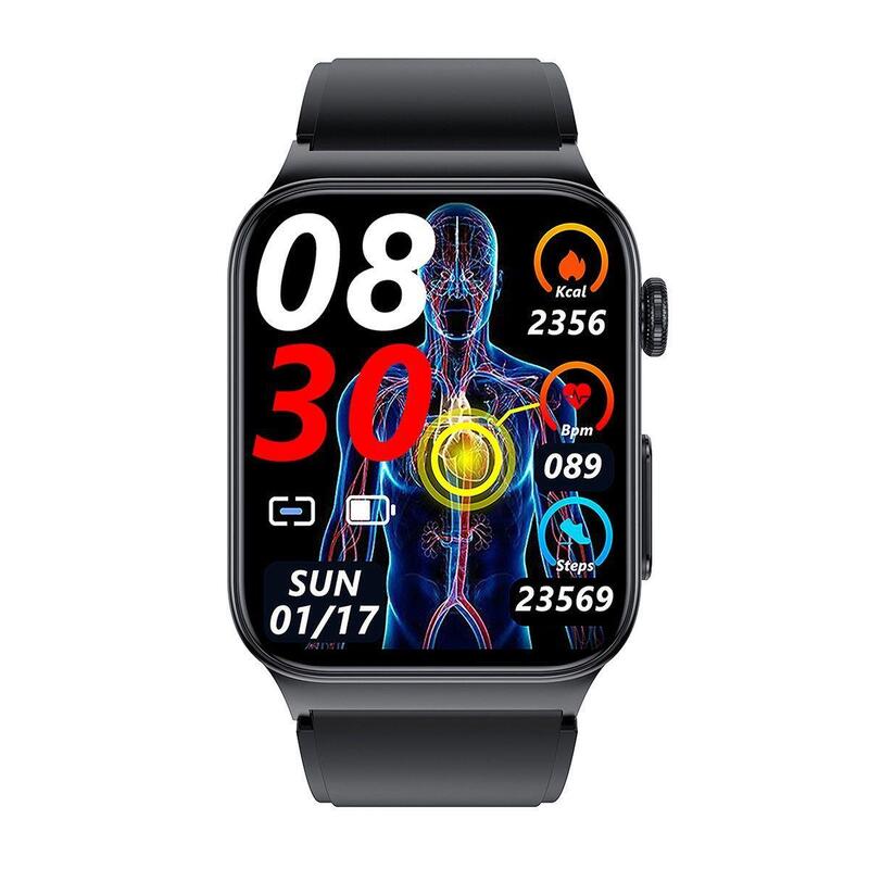 Smartwatch  Watchmark Cardio One Czarny silikonowy