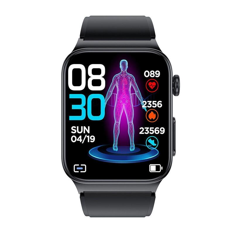 Smartwatch Cardio One Zwart Siliconen