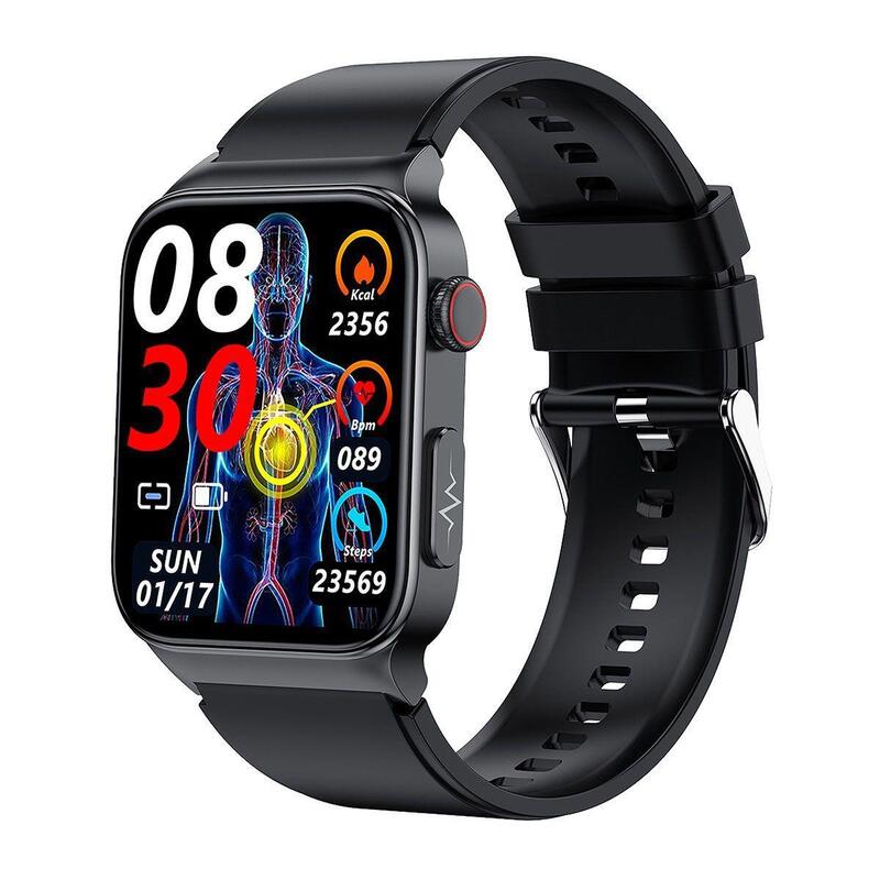 Smartwatch Cardio One Zwart Siliconen