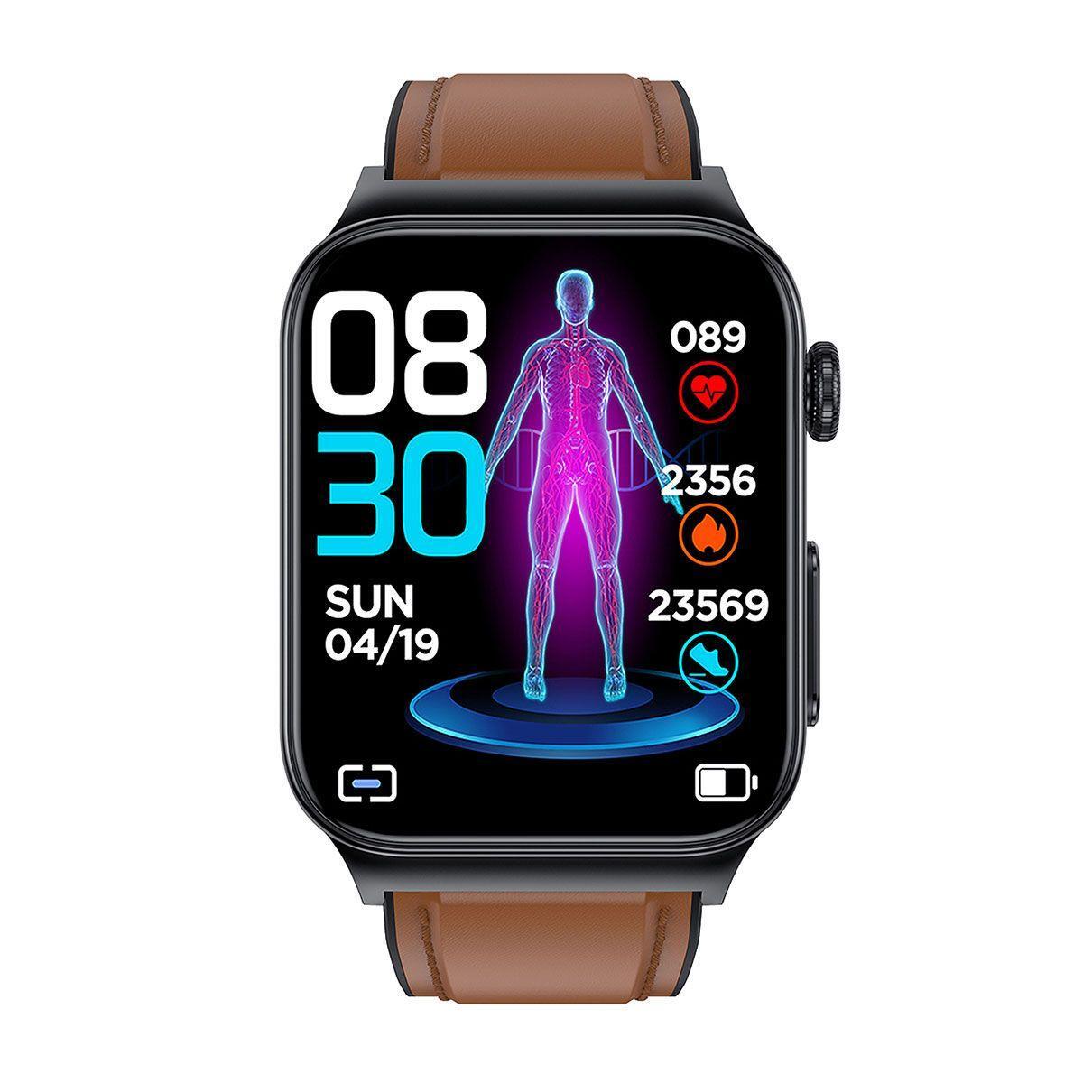 Watchmark - Smartwatch Cardio One Marron - Montre Connectée - Marron - Taille Unique - Decathlon