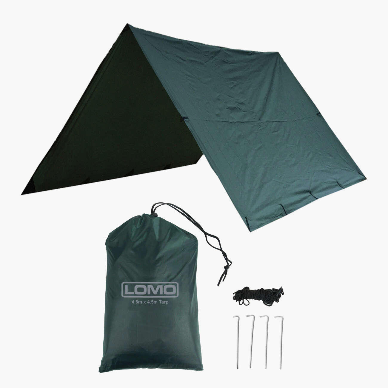 Lomo 4.5m x 4.5m Bushcraft Tarp 1/6