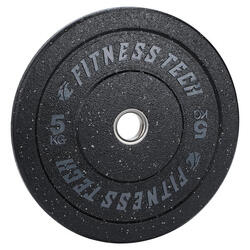 Disque Bumper Plate Hi Temp Musculation Fitness Tech 5kg Gris