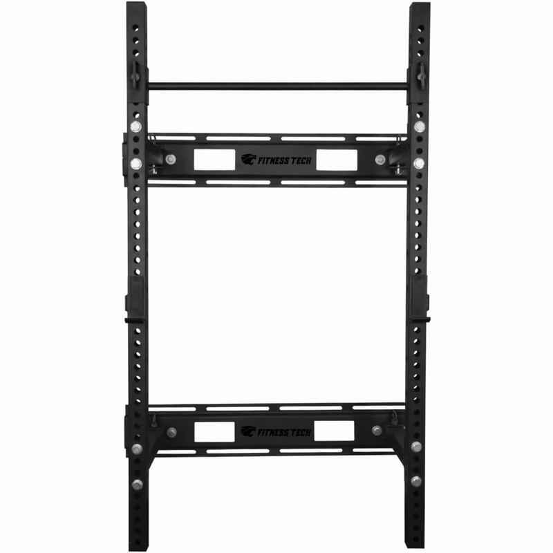 Rack Musculación Plegable de Pared Fitness Tech Sentadillas