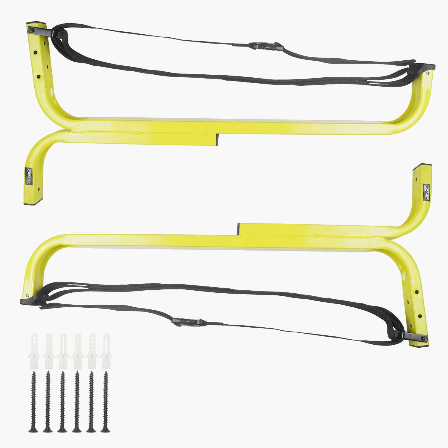 Lomo Flat Kayak Wall Rack - Yellow 6/7