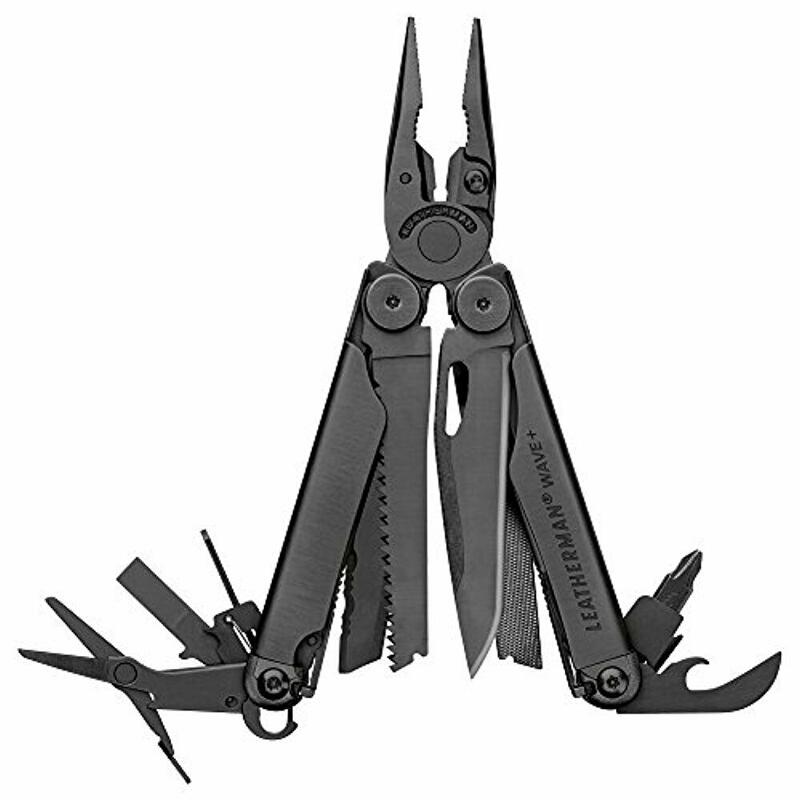 Pince Multifonctions Randonnée Camping 18 Outils en 1 Wave+ Noir LEATHERMAN