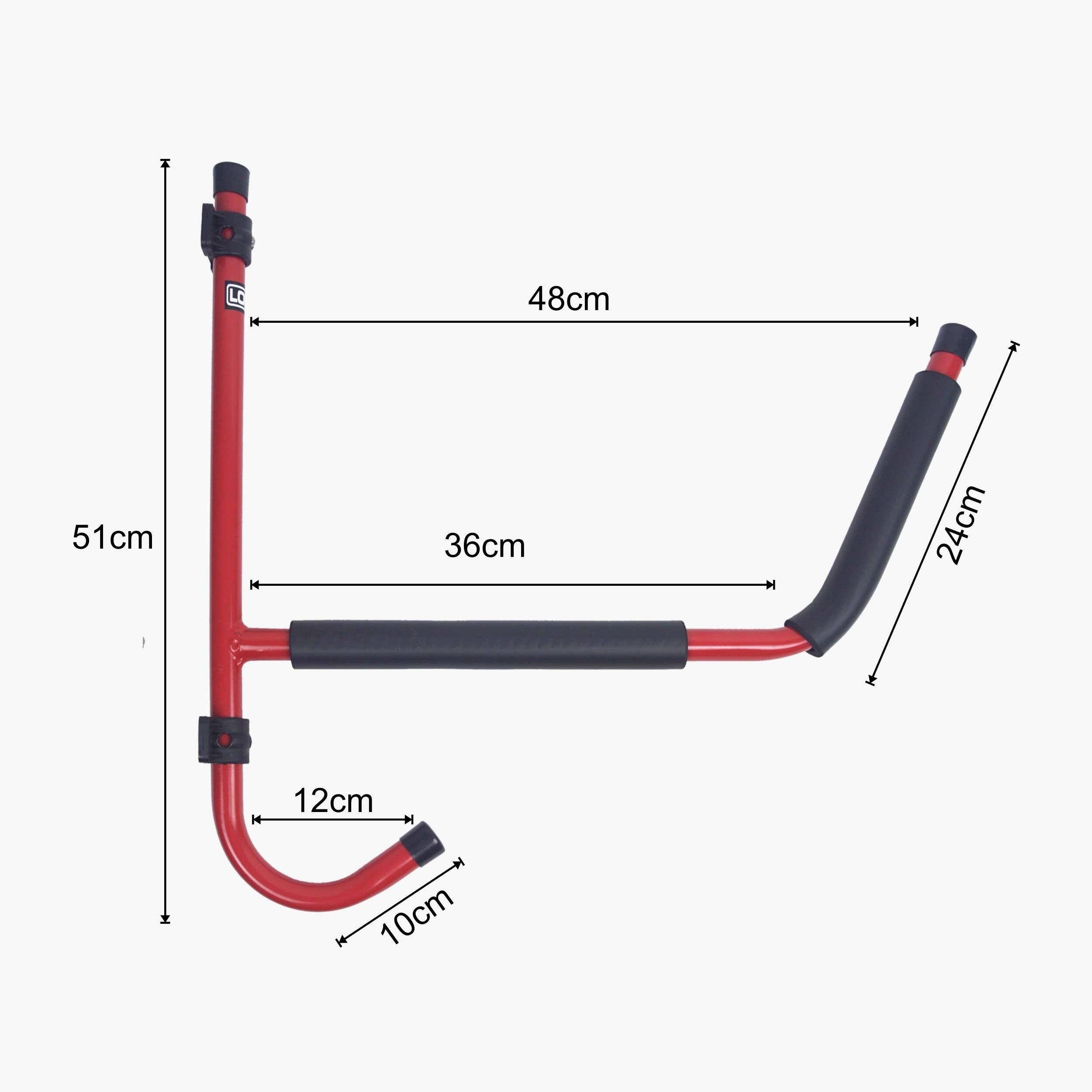 Lomo Folding Kayak Wall Rack - Red 4/5