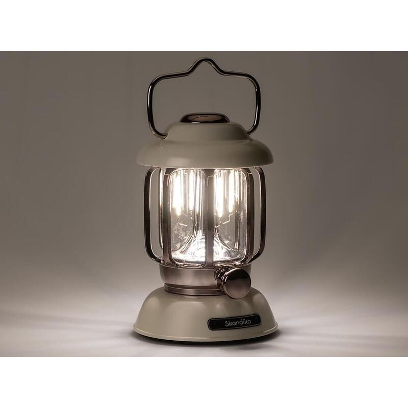 Lampe lanterne de camping LED Forsol - Rechargeable USB - rétro - 350 lumens
