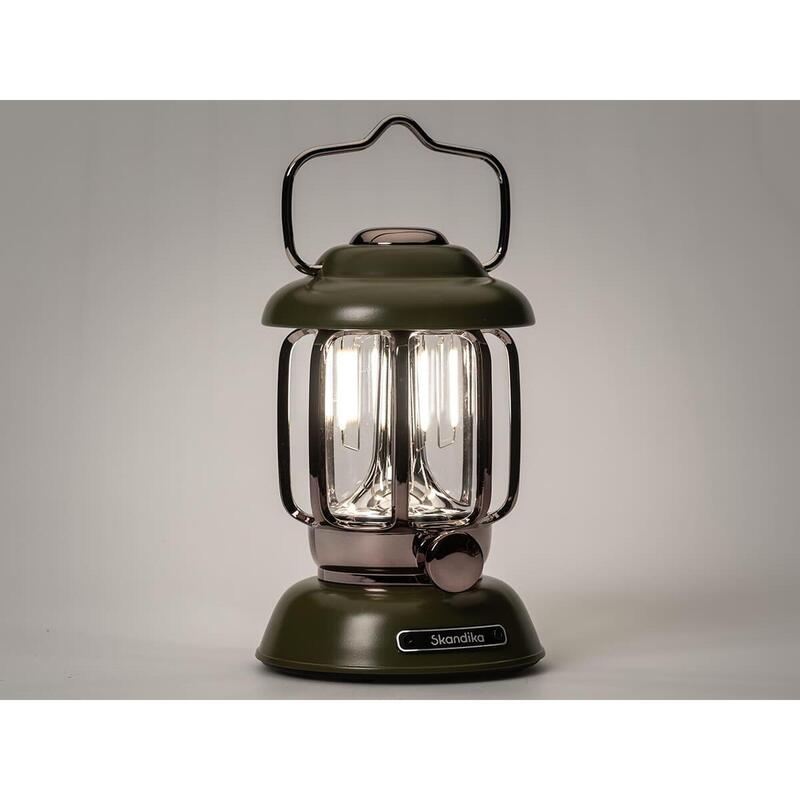 Lampada da campeggio - Forsol - LED in stile retrò - ricaricabile - 350 lumen