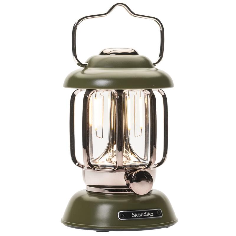 Lampada da campeggio - Forsol - LED in stile retrò - ricaricabile - 350 lumen