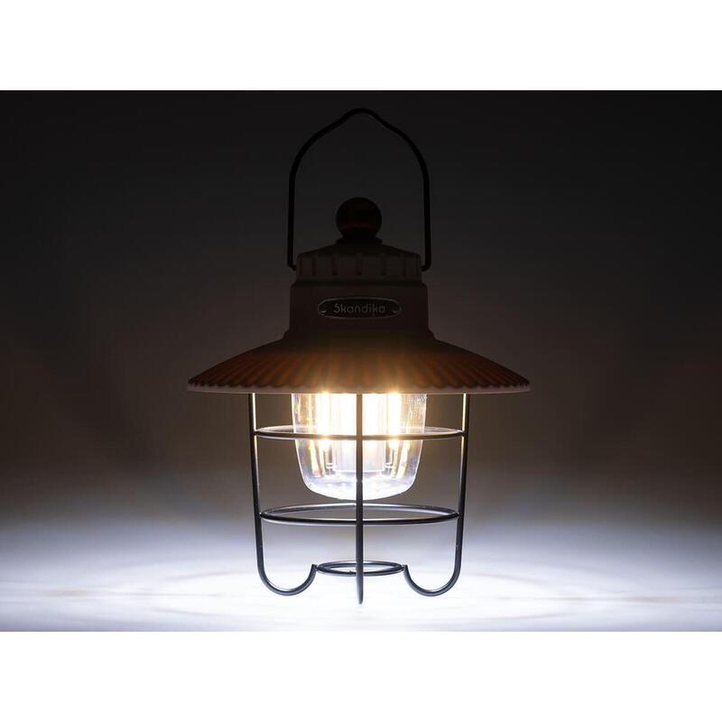 Lampe lanterne de camping LED Soroya - Rechargeable USB - rétro - 500 lumens