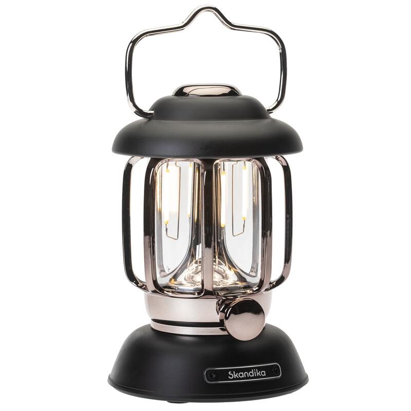 Lampada da campeggio - Forsol - LED in stile retrò - ricaricabile - 350  lumen SKANDIKA