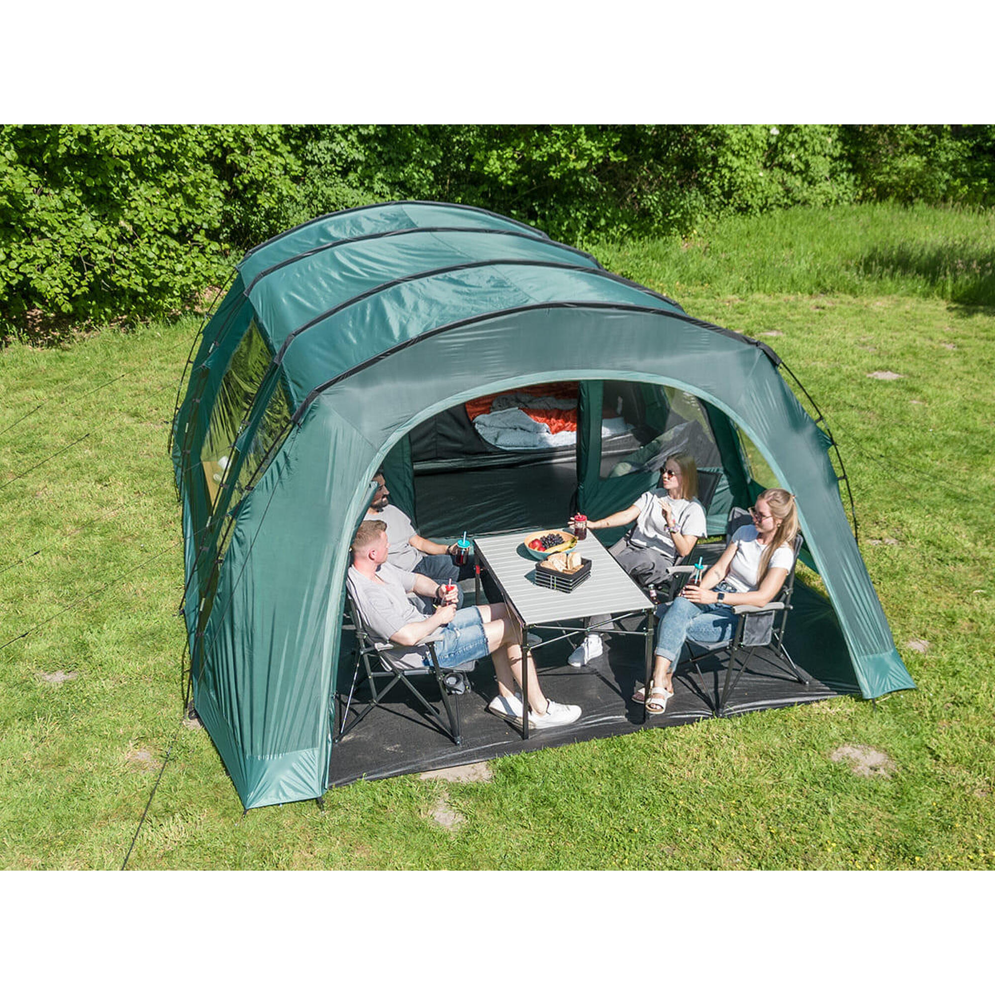 Tente tunnel - Kaupanga 6 Protect - camping - 6 personnes - 1 cabine - Sol cousu 2/7