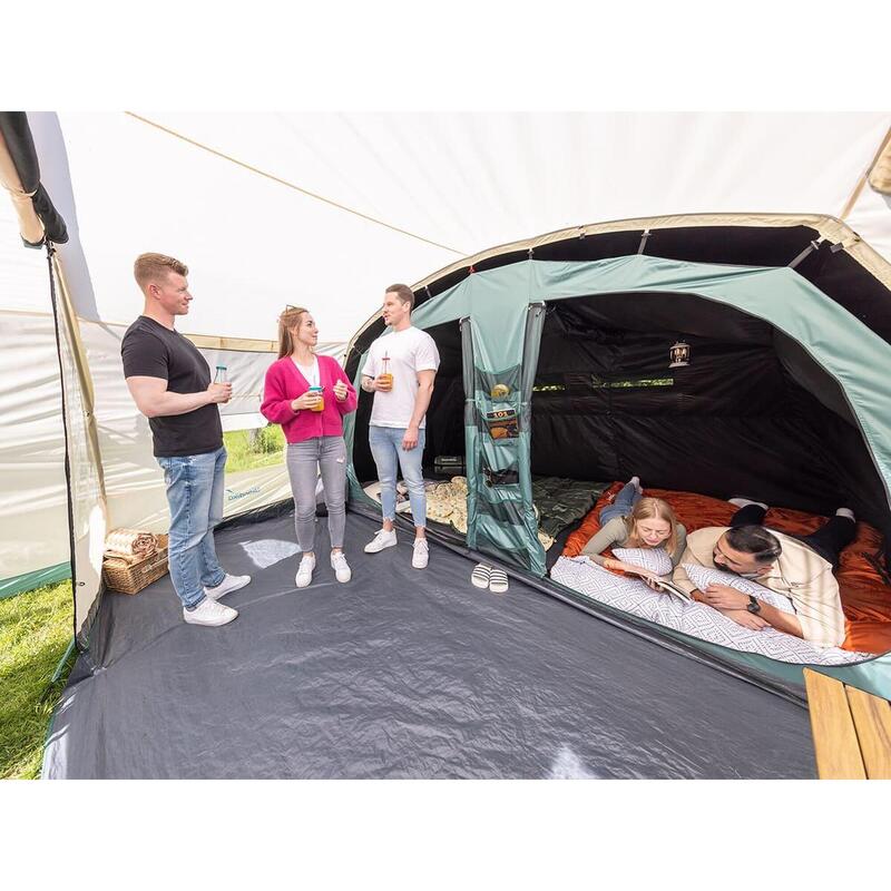 Tente tunnel camping - Hafslo 5 Sleeper Protect - 1 cabine - 5 pers - Sol cousu