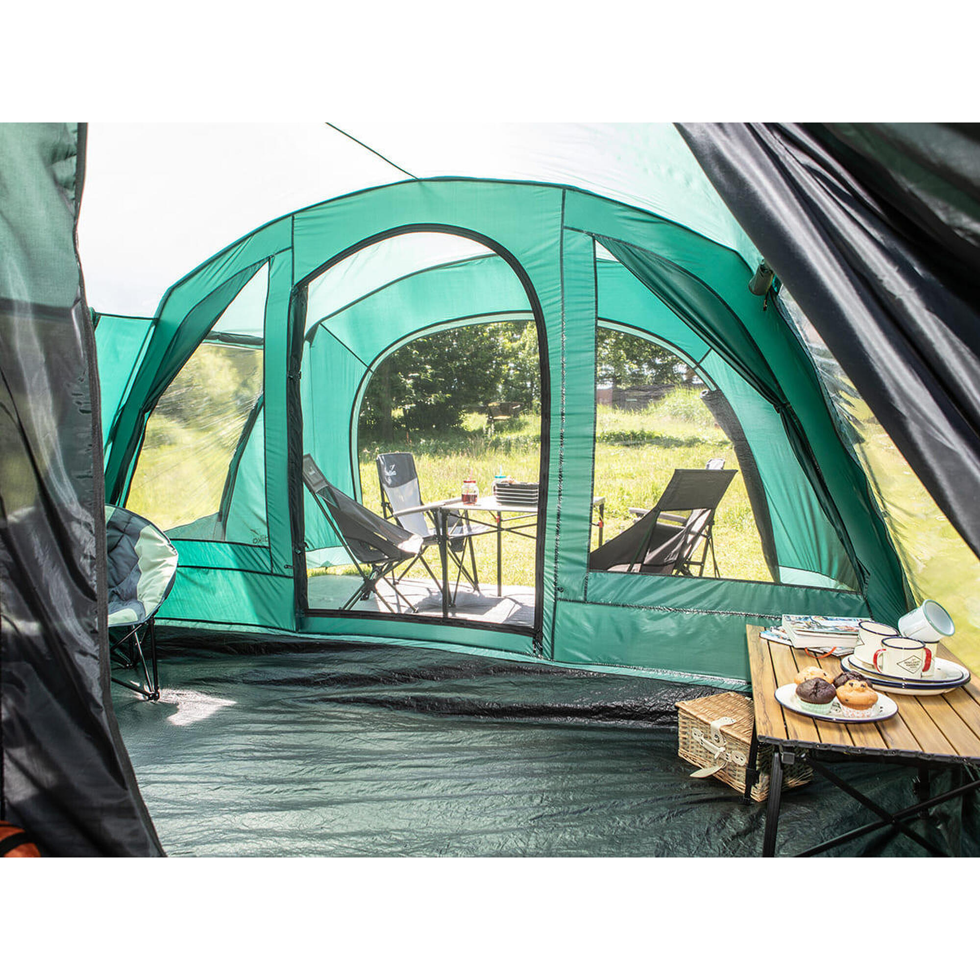 Tenda Da Campeggio Skandika Kaupanga 6 Protect - 6 Posti, Impermeabile 3000 Mm, Cabina Oscurata - Foto 2