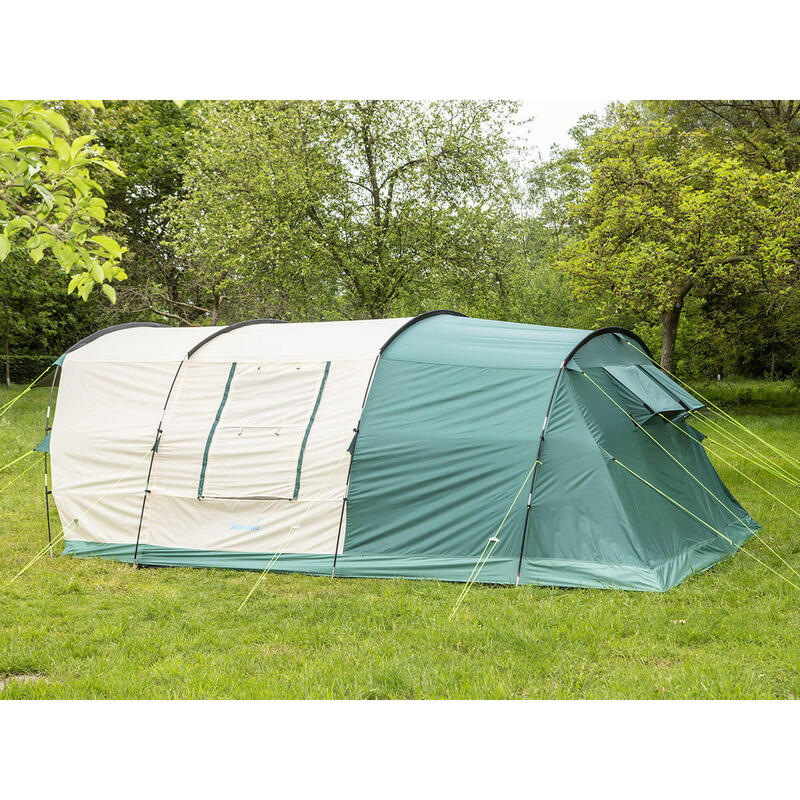 Tente tunnel camping - Hafslo 5 Sleeper Protect - 1 cabine - 5 pers - Sol cousu