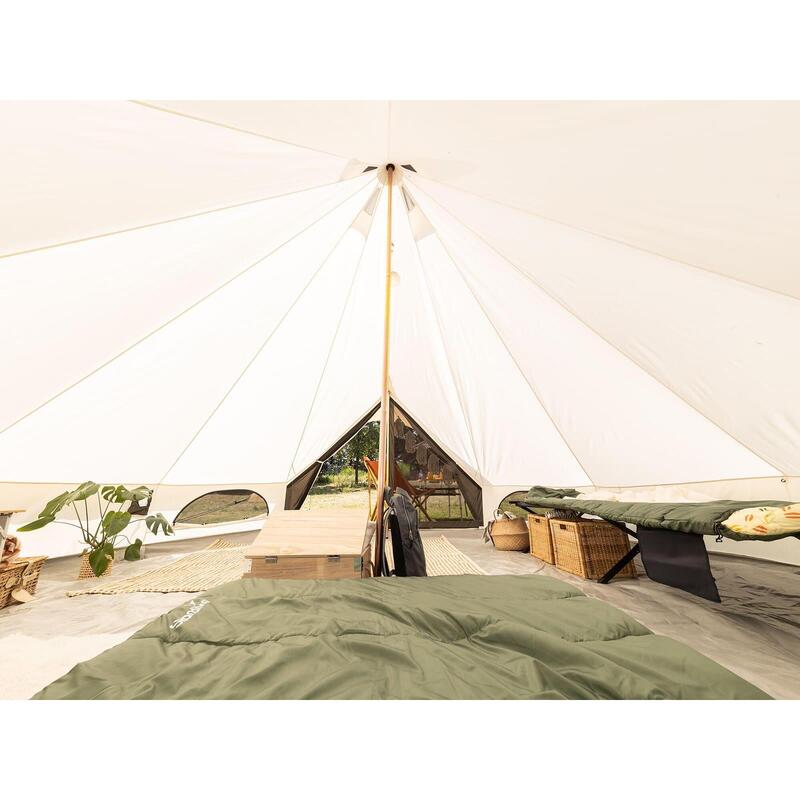 Tipi-Zelt - 500 Technical Cotton - für 10 Personen - eingenähter Zeltboden