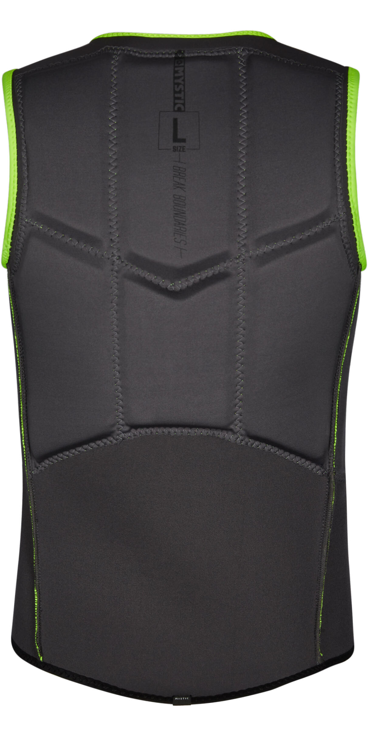 Mystic Mens Star Front Zip Impact Vest - Flash Yellow 4/4