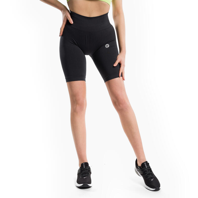 Pantaloni scurți de antrenament pentru femei Gym Glamour Flexible Anthracite