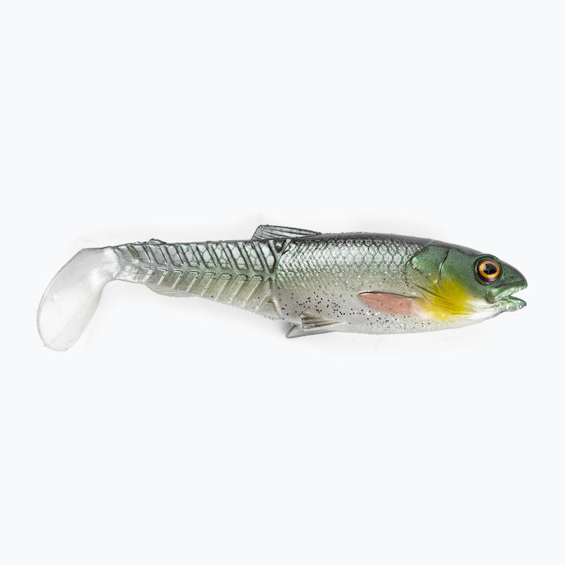 Equipo de goma de goma Savage Canal de 12.5 cm 20g UV de plata verde