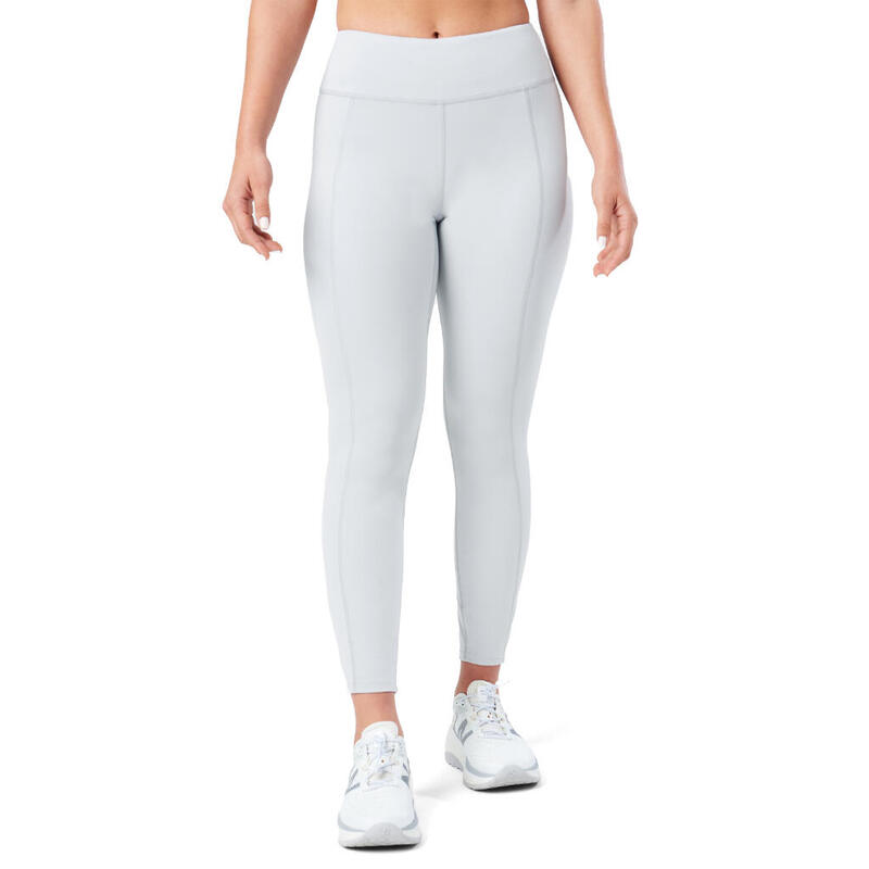 Leggings voor dames - Hardlopen - Interval WIT