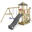 Spielturm Klettergerüst Smart Savana mit Schaukel & anthraziter Rutsche WICKEY