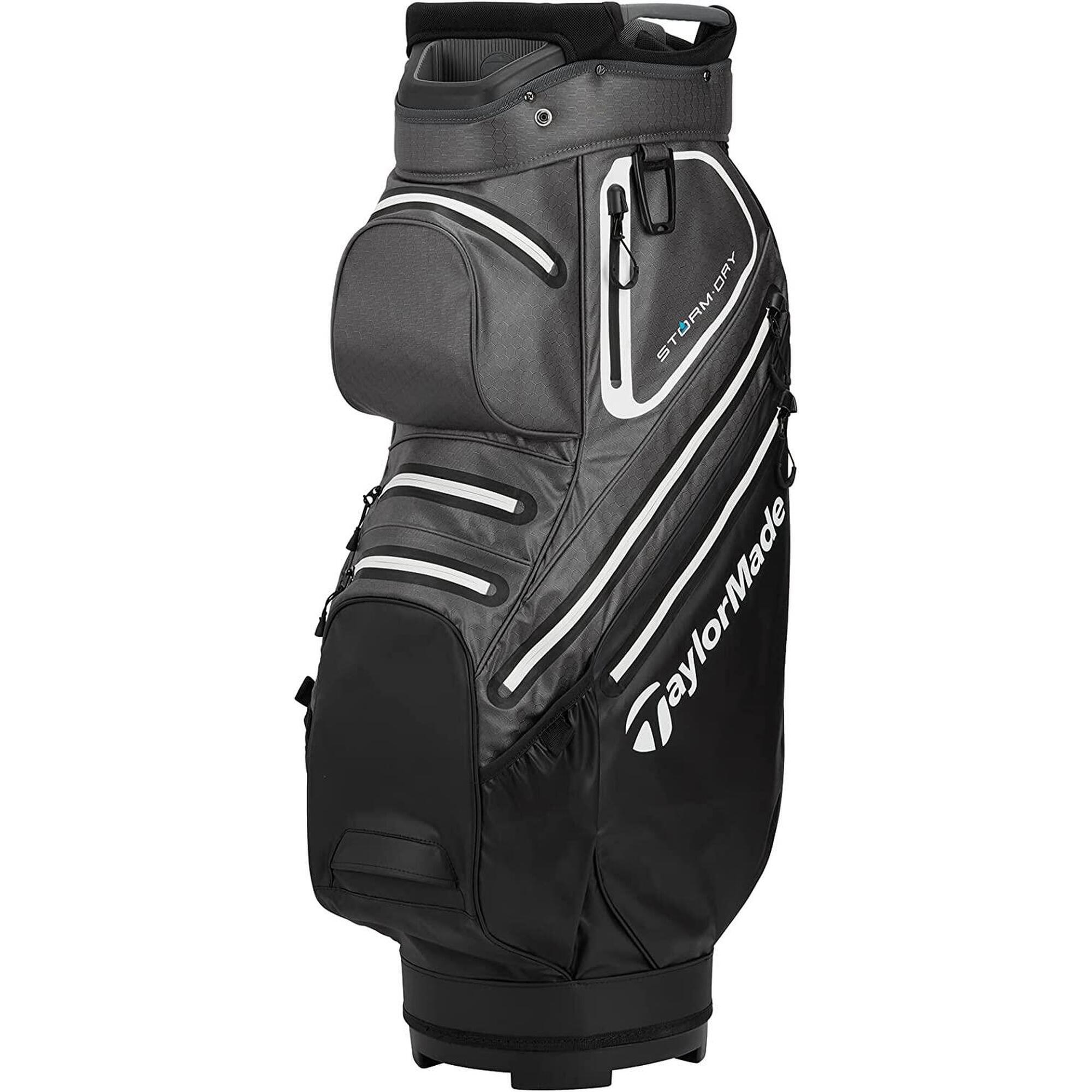 Taylormade - Taylormade Storm Dry Cart Bag 23, Sac De Golf Étanche, Noir/gris/blanc - Sac De Golf - Gris - Taille Unique - Decathlon