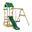 Spielturm Klettergerüst TinyWave mit Schaukel & grüner Rutsche WICKEY