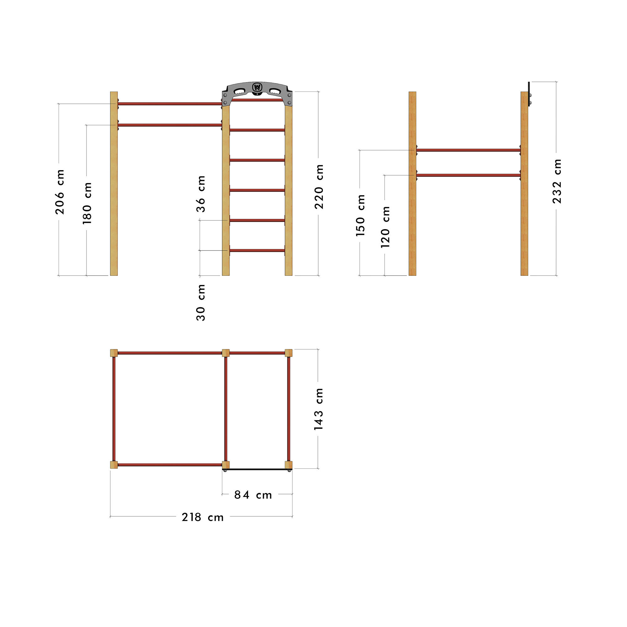 FIT Base 615 – Appareil de fitness d'extérieur 5/6