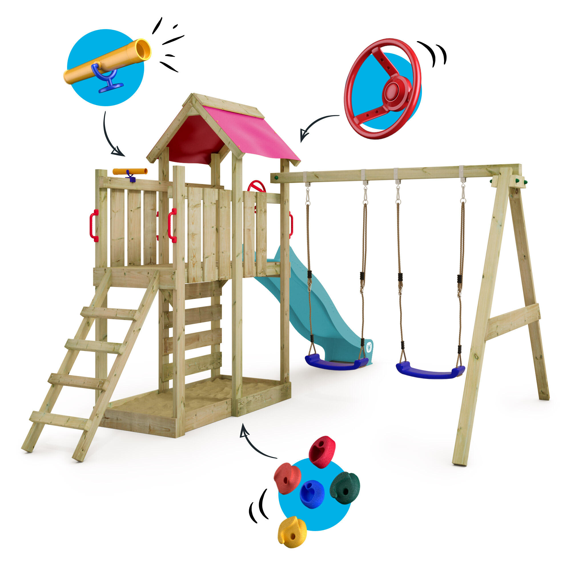 Parque infantil Wickey MultiFlyer 5/7