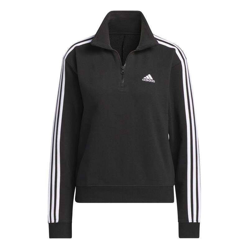 Felpa Essentials 3-Stripes Quarter-Zip