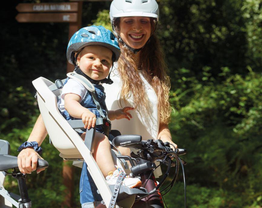 Cadeira Bicicleta Fixação Frontal Guppy Mini+ Cinza Escuro 3/5