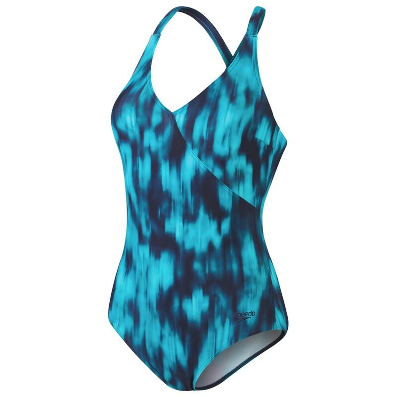 Speedo Womens Shaping Printed Lexi 1 Piece True Navy/Ocean Depths/Mystic