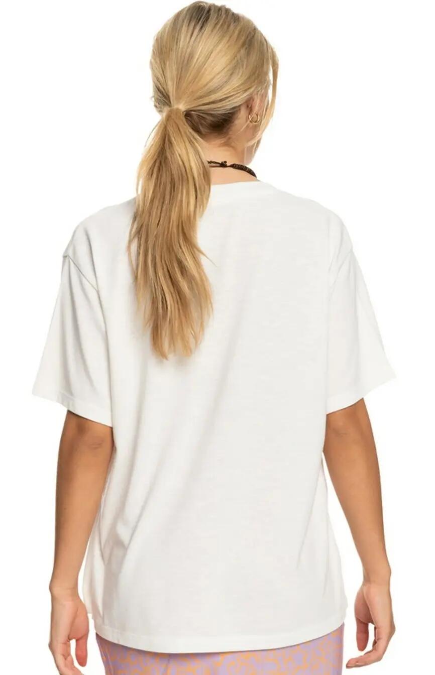 Roxy Damen T-Shirt Crystal Vision Oversize Boyfriend Shirt weiß 2/2