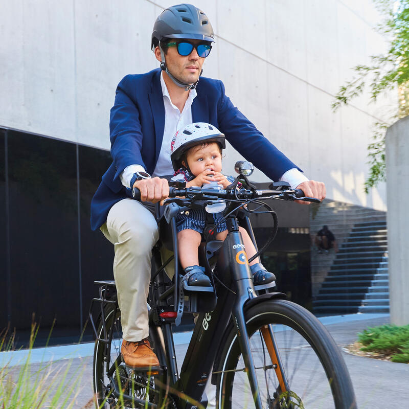 Scaun Frontal pentru Bebeluși pentru Bicicletă - Cadru Bilby Junior Negru/Gri