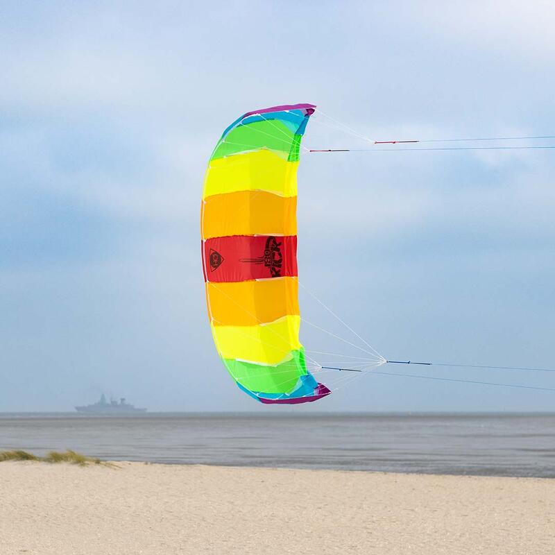 HQ-Kick 180 Single Skin Kite, Lenkmatte ab 10 Jahren, 63x180cm, flugfertig