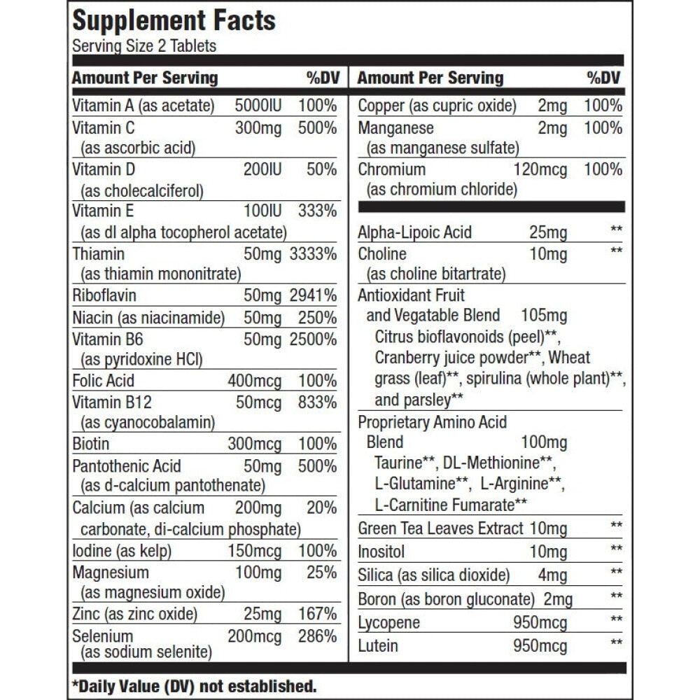 BioTechUSA Multivitamin for Men 60 tabs 2/2