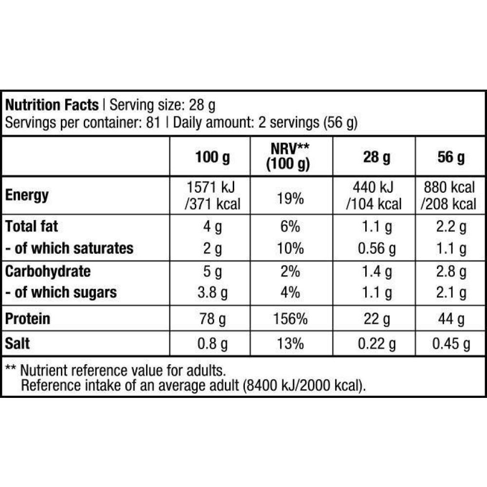 100% Pure Whey Protein 2270g Chocolate - Biotech Portugal 2/2