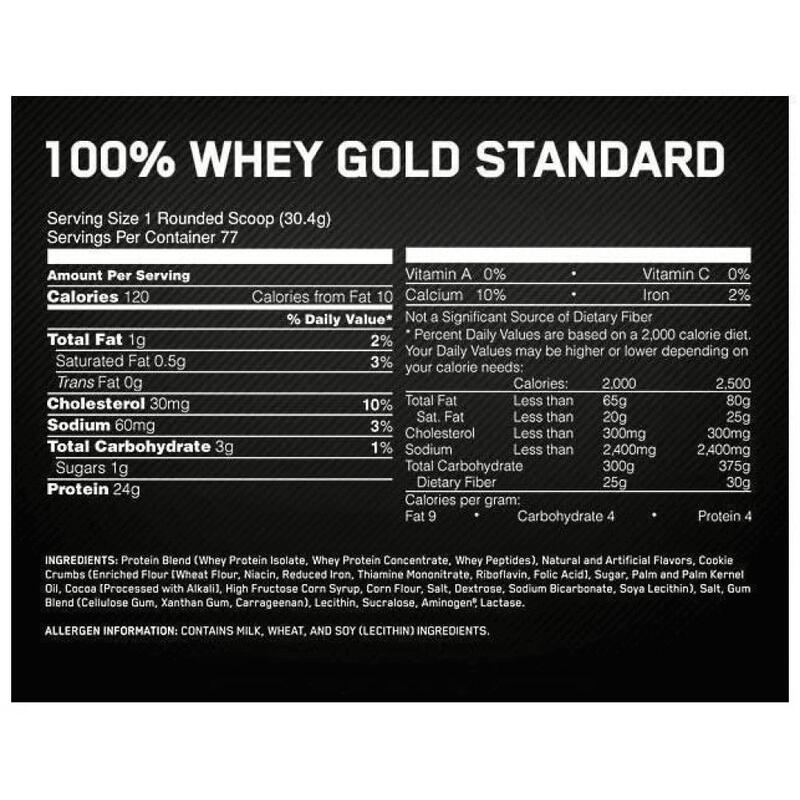 Optimum Nutrition 100% Whey Gold Standard (5lbs) Cookies & Cream
