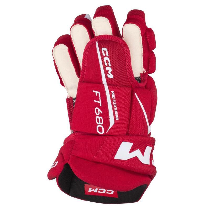 Guantes Rojo/Blanco JR CCM Jetspeed FT680