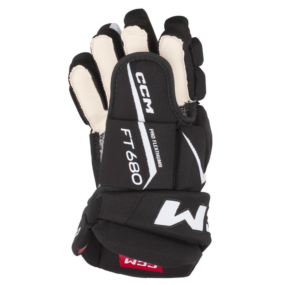 Eishockeyhandschuh Rot/weiß Juniors CCM JETSPEED FT680 3/3