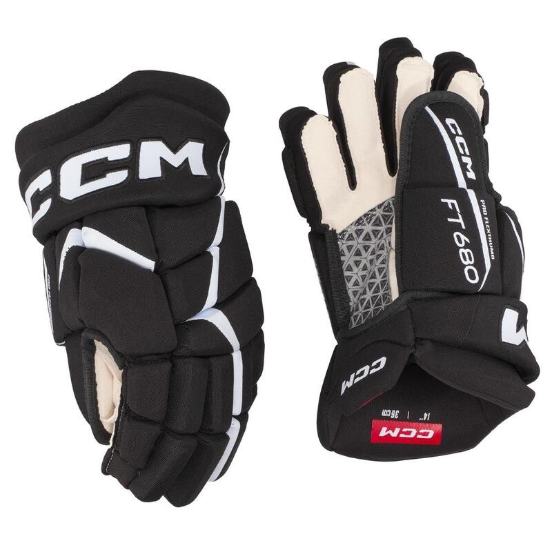 IJshockeyhandschoen Zwart/Wit Junioren CCM